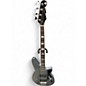 Used Reverend Thunder Gun Metallic silver Electric Bass Guitar