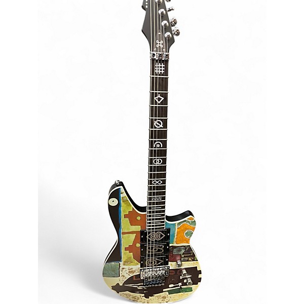 Used Reverend Vernon Reid Mystery Tramp Exotic multi Color Solid Body Electric Guitar