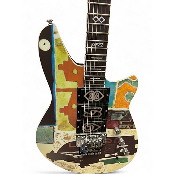 Used Reverend Vernon Reid Mystery Tramp Exotic multi Color Solid Body Electric Guitar