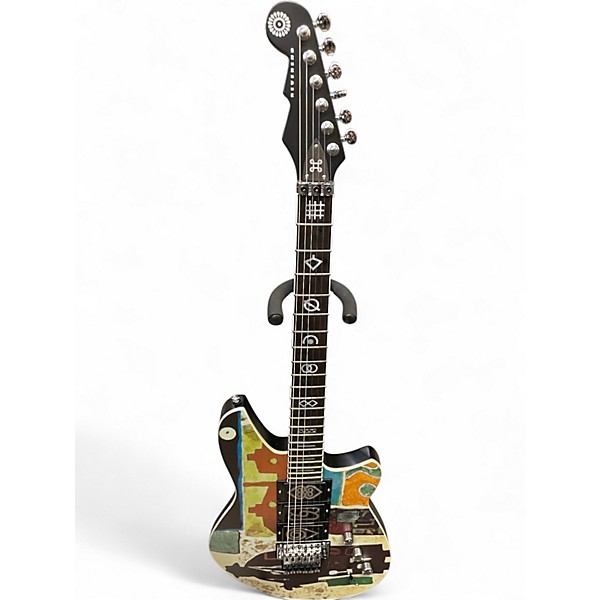 Used Reverend Vernon Reid Mystery Tramp Exotic multi Color Solid Body Electric Guitar