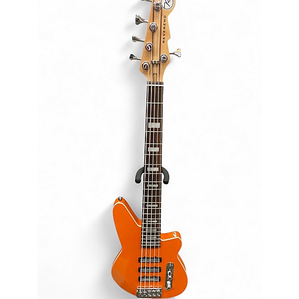Used Reverend Triad 5 Baked Orange Electric Bass Guitar