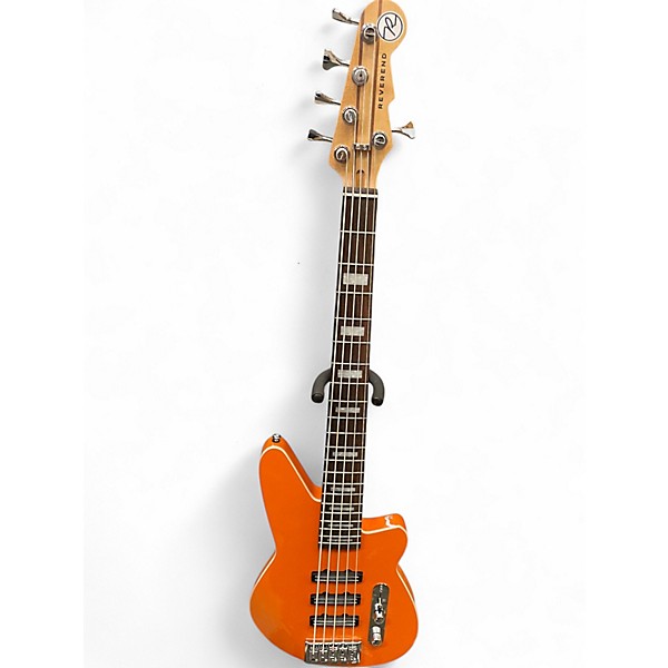 Used Reverend Triad 5 Baked Orange Electric Bass Guitar