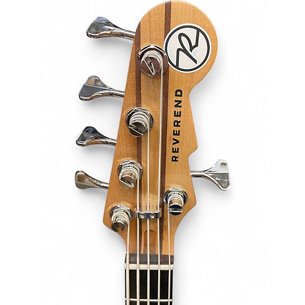 Used Reverend Triad 5 Baked Orange Electric Bass Guitar