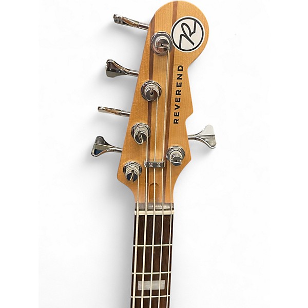 Used Reverend Triad 5 Baked Orange Electric Bass Guitar