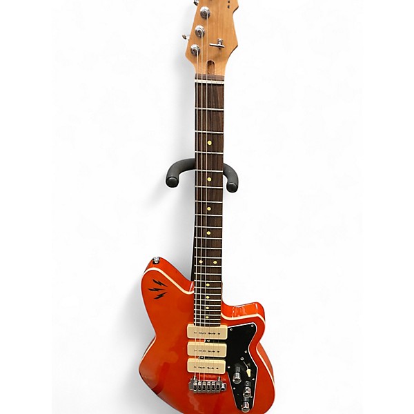 Used Reverend Ron Asheton Rock Orange Solid Body Electric Guitar
