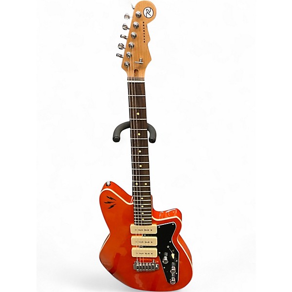 Used Reverend Ron Asheton Rock Orange Solid Body Electric Guitar