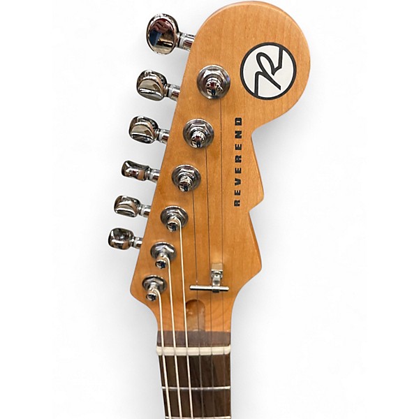 Used Reverend Ron Asheton Rock Orange Solid Body Electric Guitar