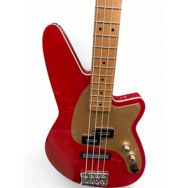 Used Reverend Decision Metallic Cherry Electric Bass Guitar