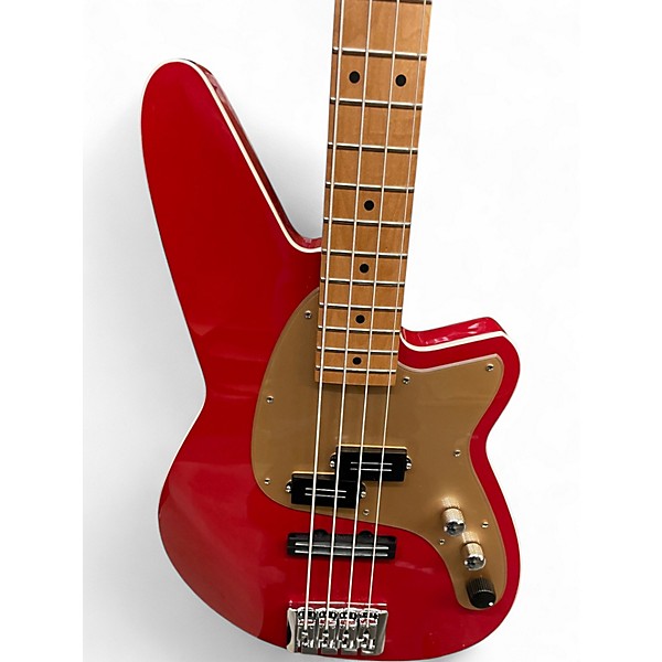 Used Reverend Decision Metallic Cherry Electric Bass Guitar