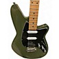 Used Reverend Six Gun TL Army Green Solid Body Electric Guitar