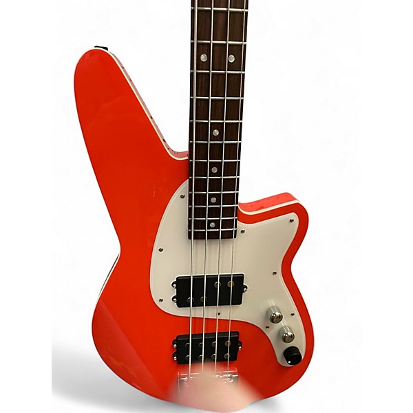 Used Reverend Mercalli Fiesty Red Electric Bass Guitar