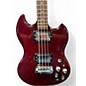Vintage 1980s Guild JSB2 Red Electric Bass Guitar thumbnail