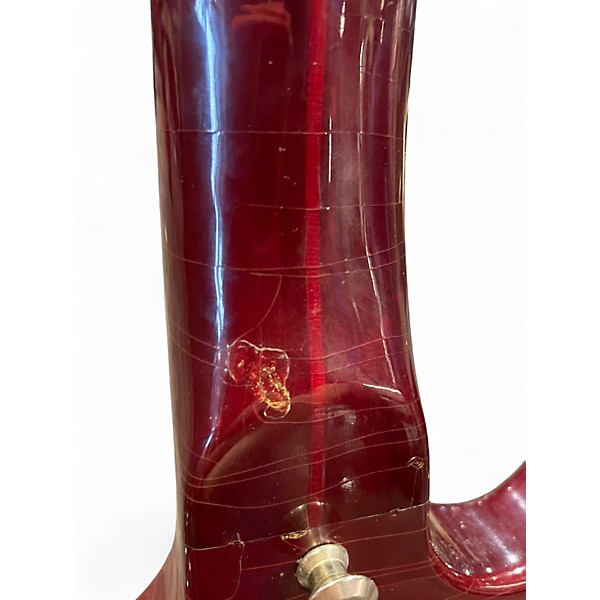 Vintage 1980s Guild JSB2 Red Electric Bass Guitar