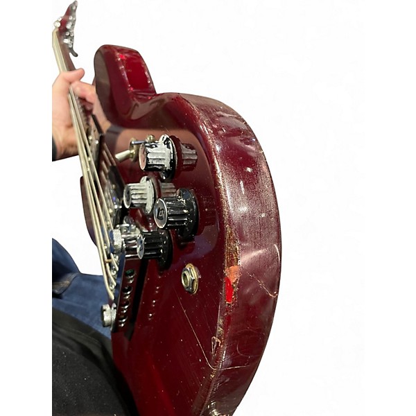 Vintage 1980s Guild JSB2 Red Electric Bass Guitar