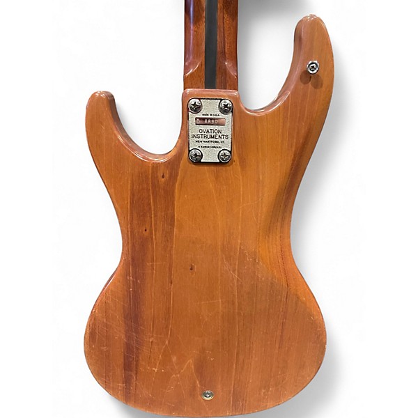 Vintage 1980s Ovation MAGNUM Natural Electric Bass Guitar