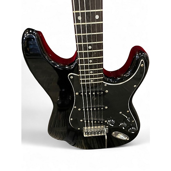 Used Fender MIJ STANDARD STRATOCASTER Black Solid Body Electric Guitar