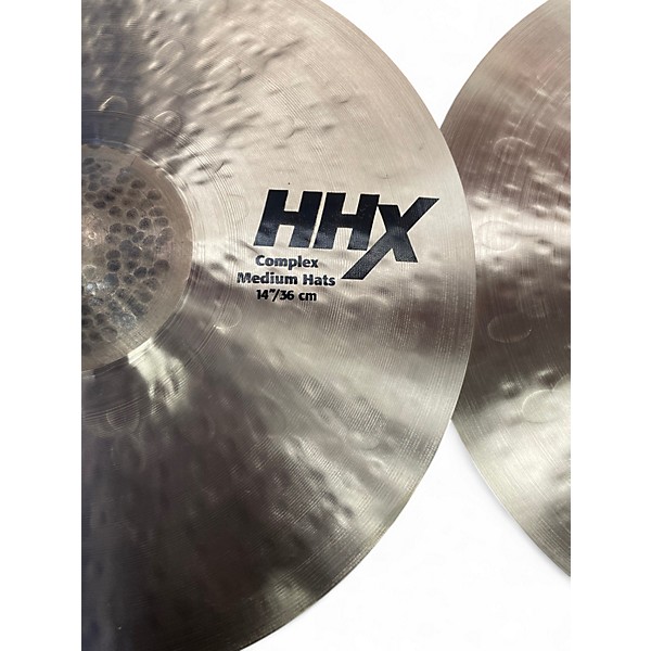Used SABIAN 14in HHX Complex medium hihats Cymbal