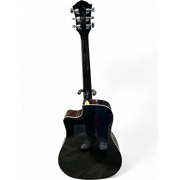 Used Fender FA125CE Black Acoustic Electric Guitar