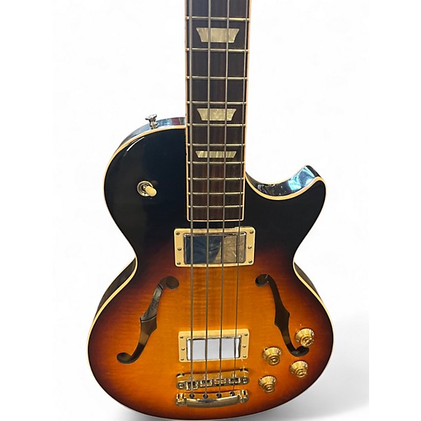 Used 2016 Gibson ES Les Paul Bass 2 Tone Sunburst Electric Bass Guitar