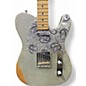 Used Fender Brad Paisley Road Worn Telecaster Silver Sparkle Solid Body Electric Guitar
