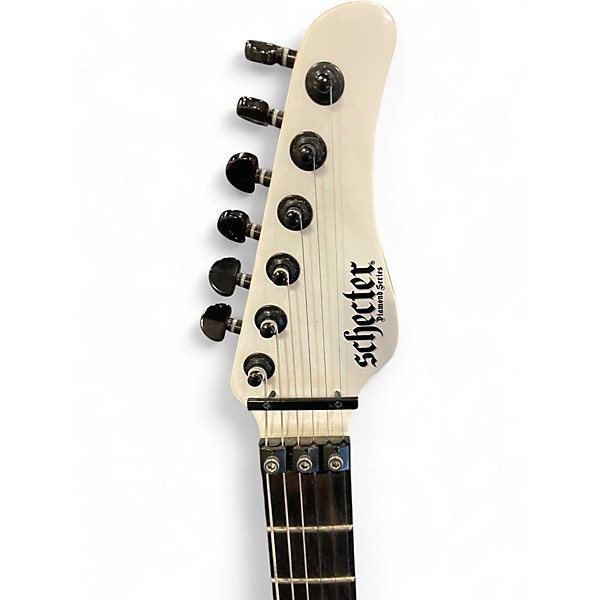 Used 2024 Schecter Guitar Research DIAMOND  WHITE Solid Body Electric Guitar