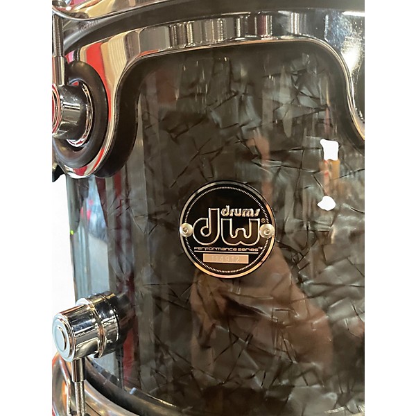 Used DW 5 Piece Performance Series black Drum Kit