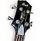 Used Cort Gene Simmons AXE Silverburst Electric Bass Guitar