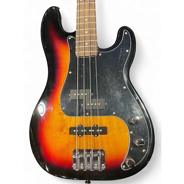 Used Squier Affinity Precision Bass 2 Color Sunburst Electric Bass Guitar