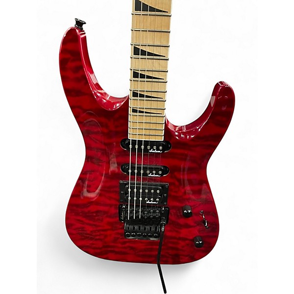Used 2024 Jackson JS34Q Dinky Trans Red Solid Body Electric Guitar