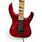 Used 2024 Jackson JS34Q Dinky Trans Red Solid Body Electric Guitar