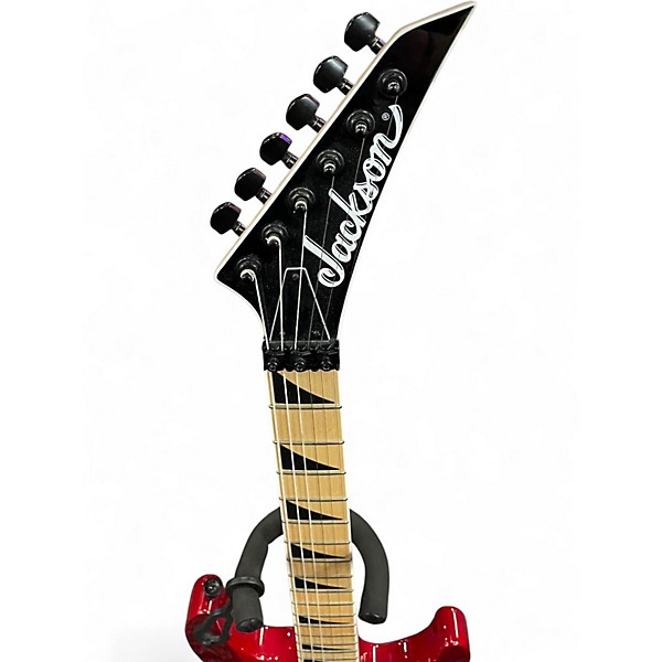 Used 2024 Jackson JS34Q Dinky Trans Red Solid Body Electric Guitar