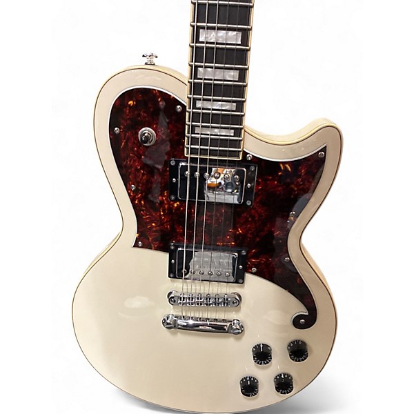 Used D'Angelico Premier Series Atlantic Olympic White Solid Body Electric Guitar