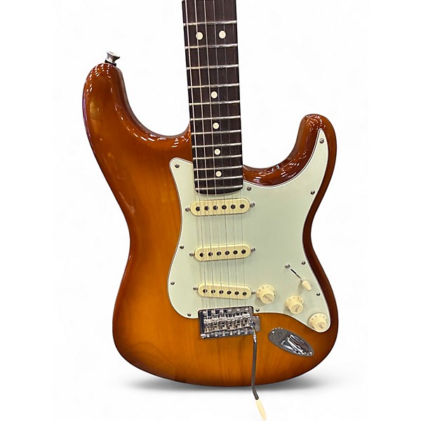 Used Fender American Performer Stratocaster SSS Honey Burst Solid Body Electric Guitar