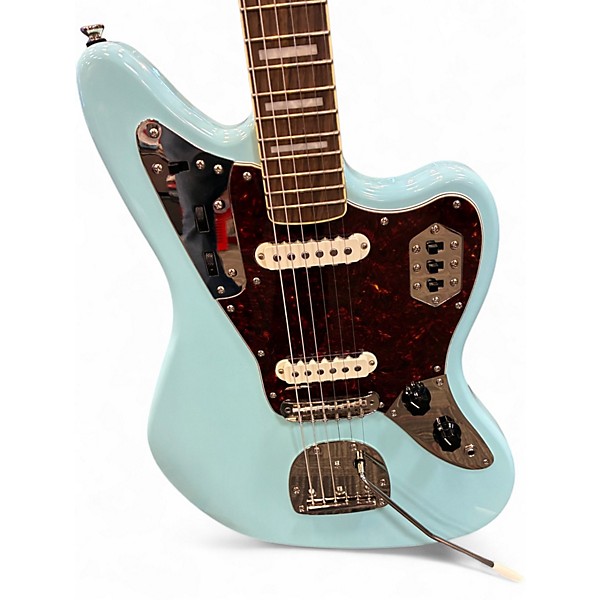 Used Squier CLASSIC VIBE JAGUAR BLUE Solid Body Electric Guitar
