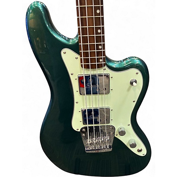 Used Squier PARANORMAL RASCAL GREEN Electric Bass Guitar