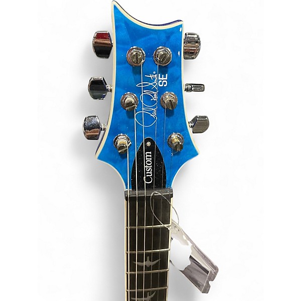 Used PRS SE Custom 24 Lake Blue Solid Body Electric Guitar