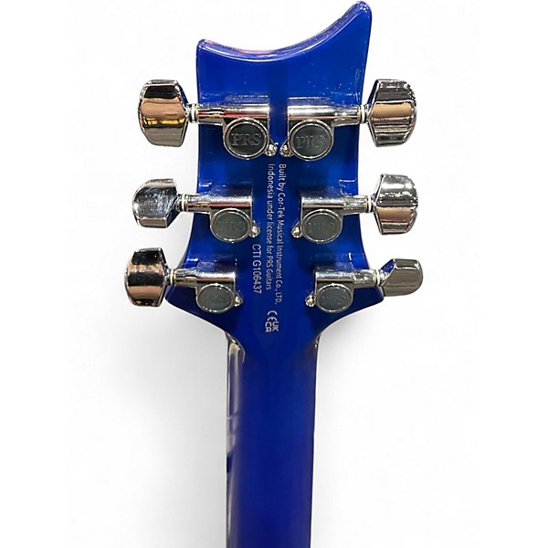Used PRS SE Custom 24 Lake Blue Solid Body Electric Guitar