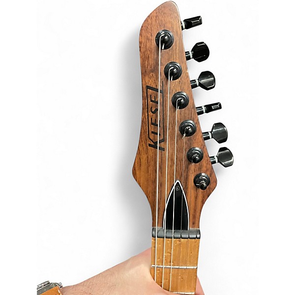 Used Kiesel Delos 6 Atomic Pink Solid Body Electric Guitar