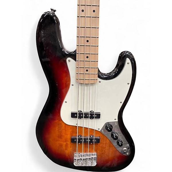 Used Squier Affinity Jazz Bass 2 tone burst Electric Bass Guitar