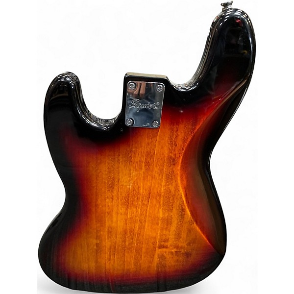Used Squier Affinity Jazz Bass 2 tone burst Electric Bass Guitar