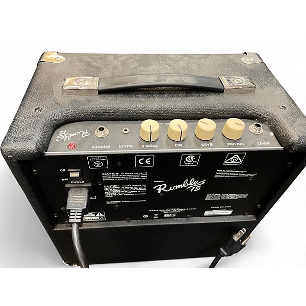Used Fender Rumble 15 15W 1X8 Bass Combo Amp