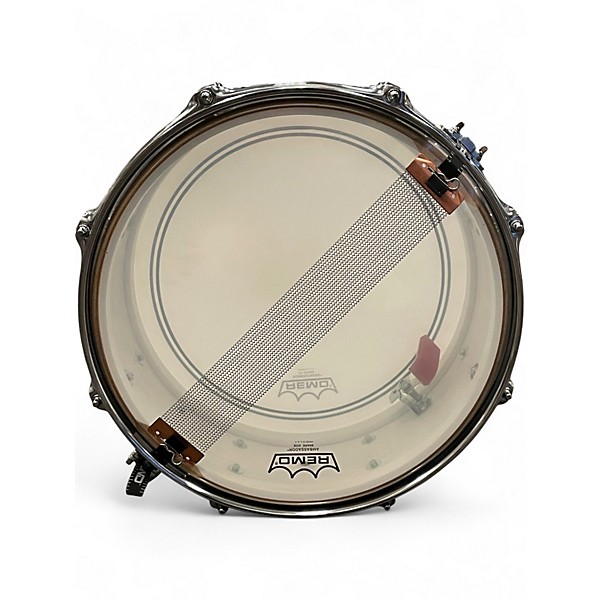 Used Ludwig 14X5.5 Legacy "Jazz Fest" Legacy Mahogany Silver Sparkle Drum