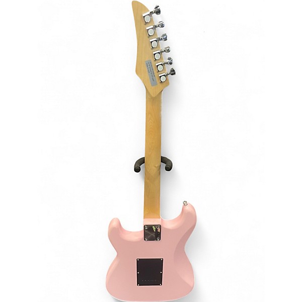Used Gearit Strat Style Pink Solid Body Electric Guitar