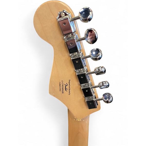 Used Squier Squier Paranormal Custom Nashville Stratocaster Aztec Gold Solid Body Electric Guitar