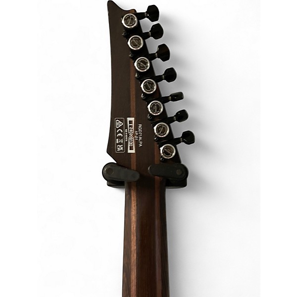 Used Ibanez RGD71ALPA Charcoal Burst Black Stained Flat Solid Body Electric Guitar