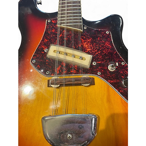 Used 1960s Kent Electric Mandolin 3 Tone Sunburst Mandolin