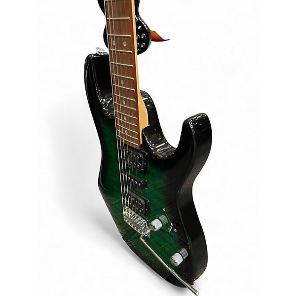 Used Ibanez GRX70QA green Solid Body Electric Guitar