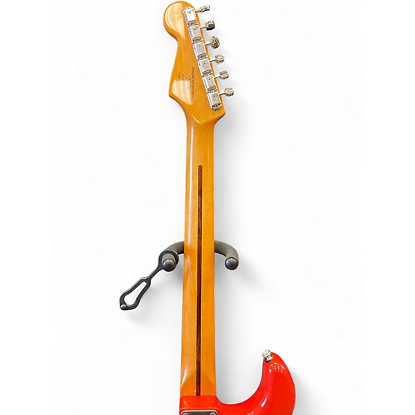 Used Squier Classic Vibe 1950S Stratocaster Fiesta Red Solid Body Electric Guitar