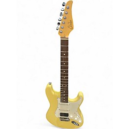 Used Suhr Classic S HSS Vintage Yellow Solid Body Electric Guitar