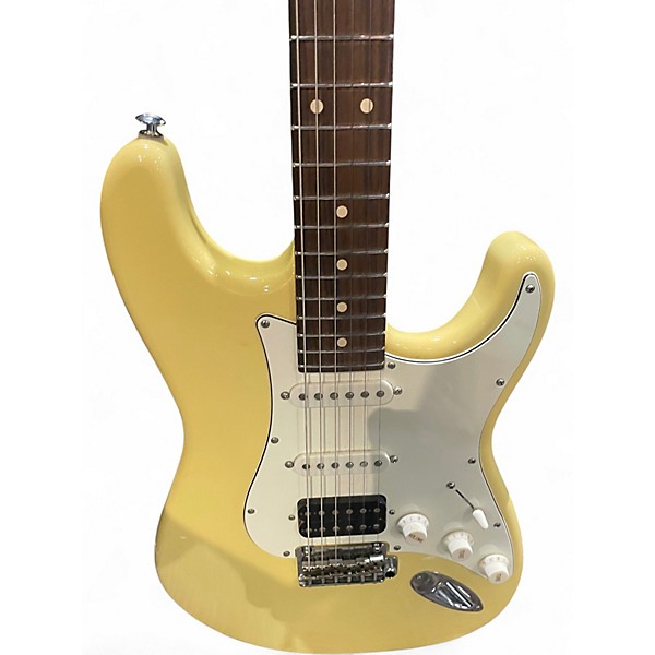 Used Suhr Classic S HSS Vintage Yellow Solid Body Electric Guitar